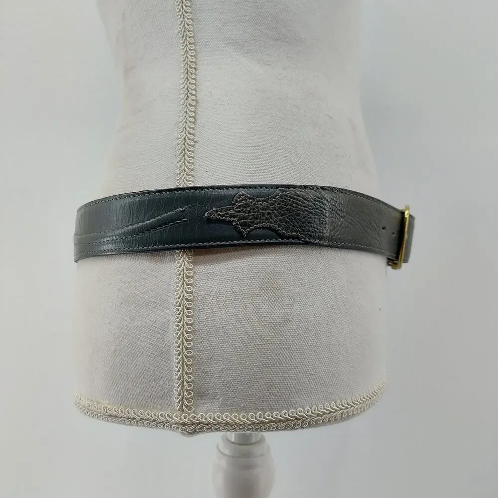 Kenny Rodgers mens Size 34 Belt Lyntong Leather Western Belt USA